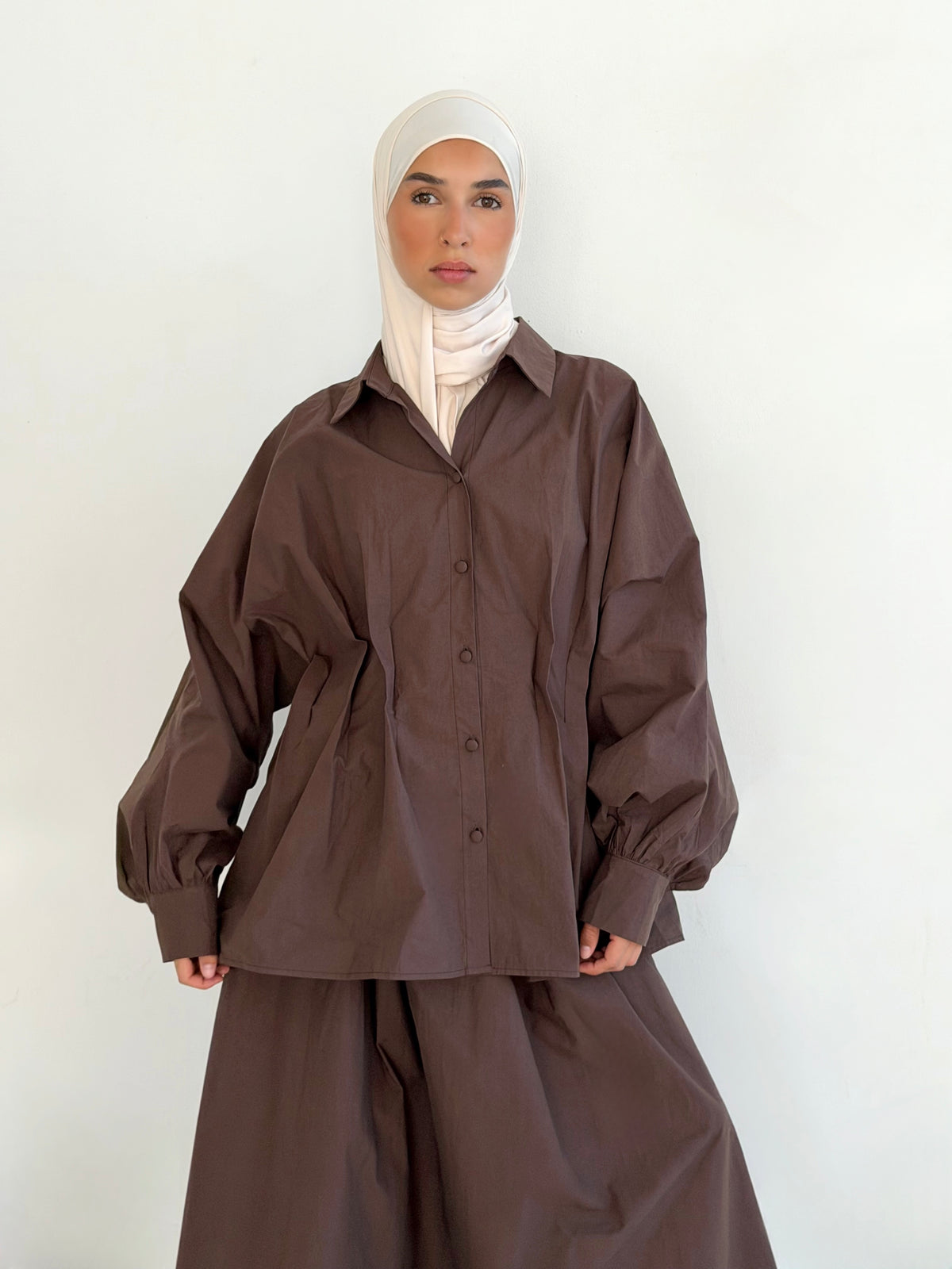 Chemise Noor - Marron