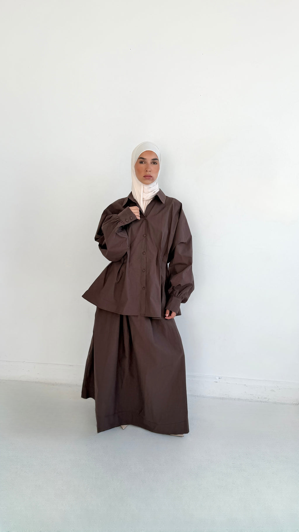 Chemise Noor - Marron