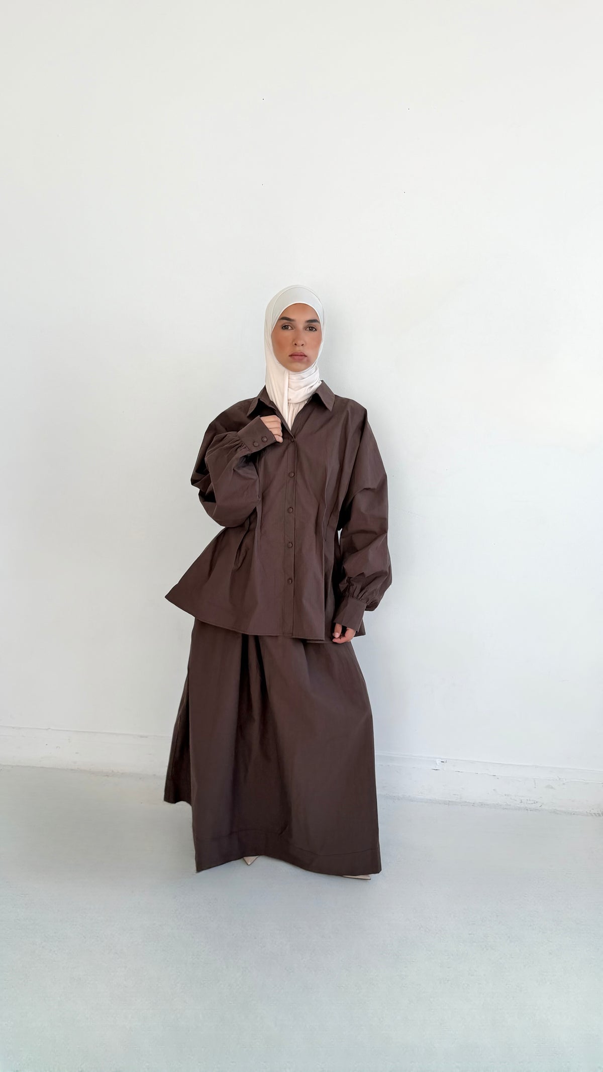 Chemise Noor - Marron