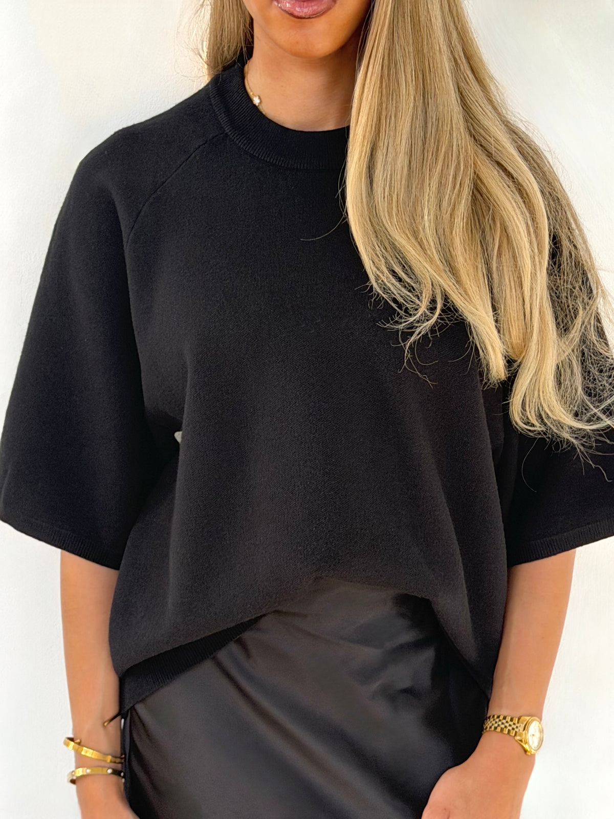 Pull En Maille Manches 3/4